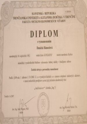 Buy college degree Trencianska Univerzita Alexandra Dubceka v Trencíne
