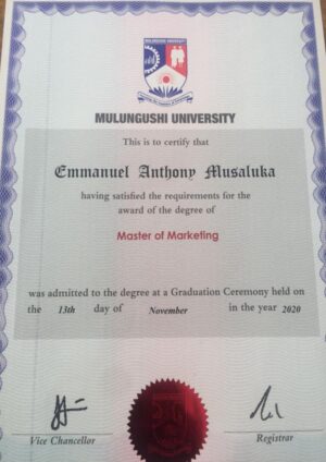 Buy Degree From the Mulungushi University