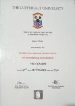 Buy Degree From the The Copperbelt University