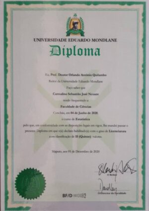 buy degree from the Universidade Eduardo Mondlane