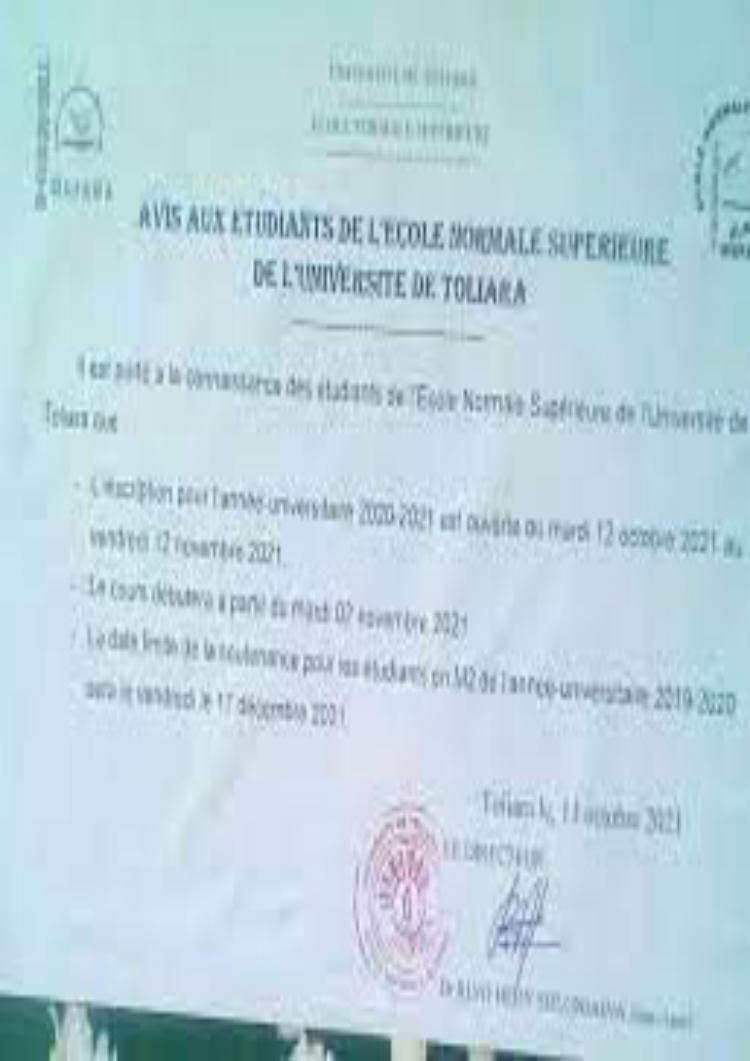 buy degree from the Université de Toliara