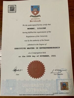 buy degree from University of Botswana