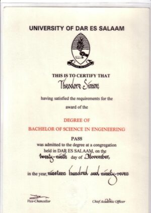 Buy Degree From the University of Dar es Salaam