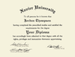 y Degree from the Xavier University School of Medicine