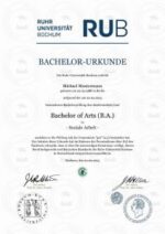 Buy Bachelor Certificate | Ruhr University Bochum
