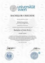 Buy Bachelor Certificate | University of Vienna