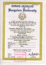 Buy college degree from The Bangalore University