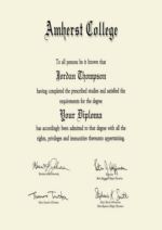 Buy college degree from The Amherst College