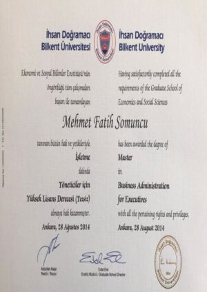 Buy college degree from the Bilkent Üniversitesi