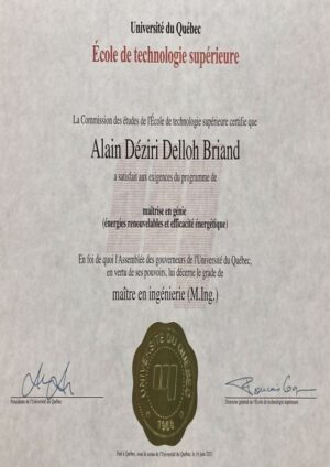 Buy college degree from the École de Technologie Supérieure