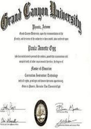 Buy college degree from The Grand Canyon University