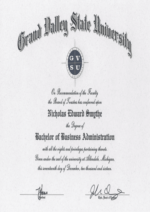 Buy college degree from The Grand Valley State University