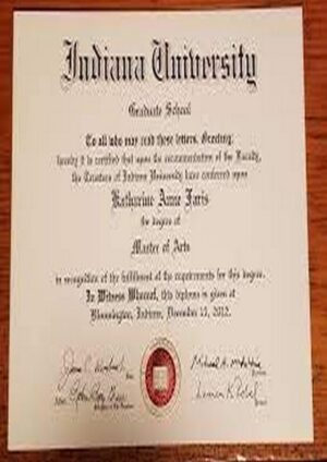 Buy college degree from The Indiana University Bloomington