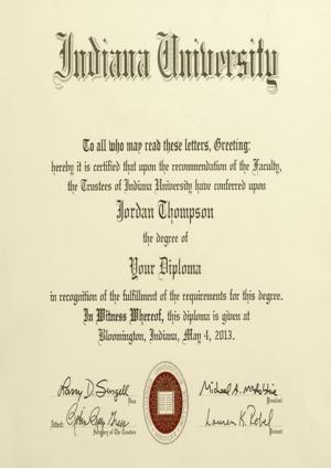 Buy college degree from The Indiana University - Purdue University Indianapolis