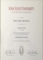 Buy college degree from The Iowa State University