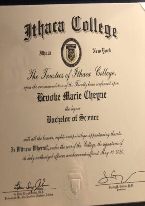 Buy college degree from The Ithaca College