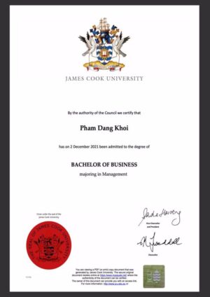 Buy college degree from the James Cook University