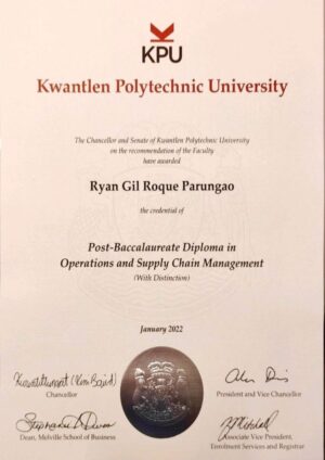 Buy college degree from the Kwantlen Polytechnic University