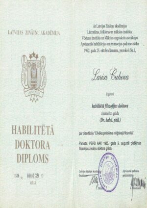 Buy college degree from The Latvijas Makslas akademija