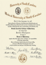 Buy college degree from The Medical University of South Carolina
