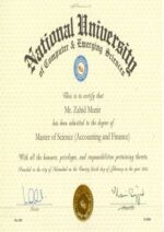 Buy college degree from the National University of Computer and Emerging Sciences