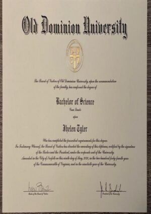 Buy college degree from The Old Dominion University