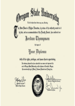 Buy college degree from The Oregon State University