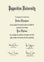 Buy college degree from The Pepperdine University