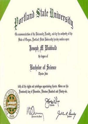 Buy college degree from The Portland State University