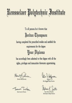 Buy college degree from The Rensselaer Polytechnic Institute