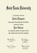 Buy college degree from The Saint Louis University