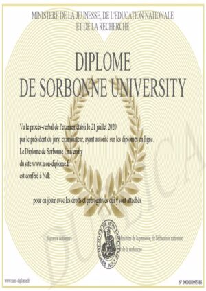 Buy college degree from The Sorbonne Université