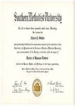 Buy college degree from The Southern Methodist University