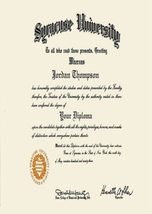 Buy college degree from The Syracuse University
