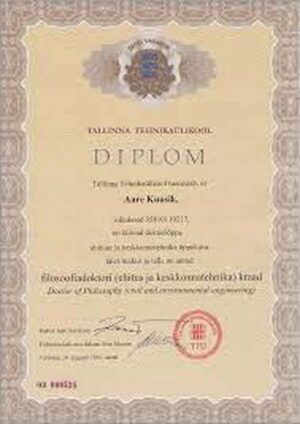 Buy college degree from The Tallinna Tehnikaülikool