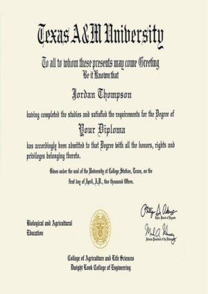 Buy college degree from The Texas A&M University