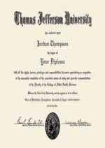 Buy college degree from The Thomas Jefferson University