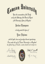 Buy college degree from The Towson University