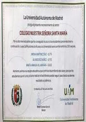 Buy college degree from the Universidad Autónoma de Madrid