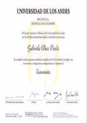 Buy college degree from The Universidad de los Andes, Colombia