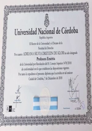 Buy college degree from the Universidad Nacional de Córdoba