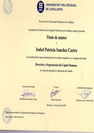 Buy college degree from the Universidad Politécnica de Cataluña