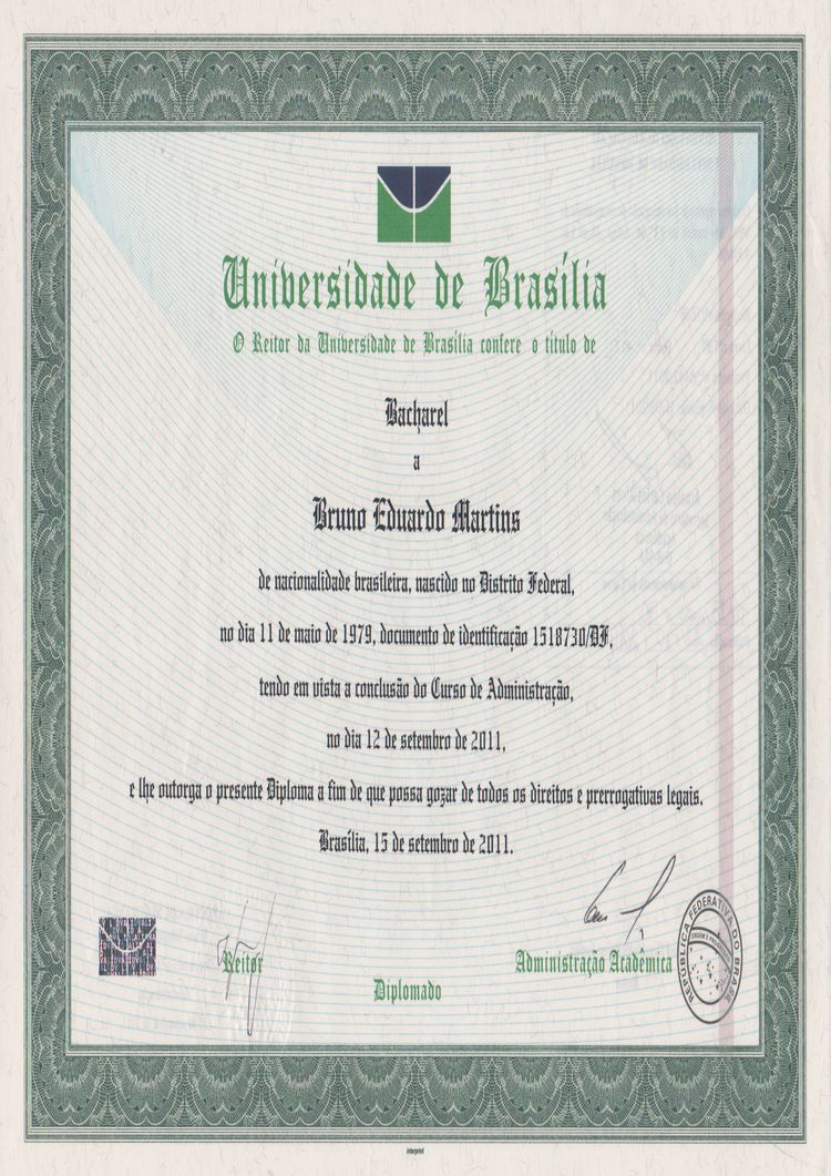 Buy college degree from the Universidade de Brasília