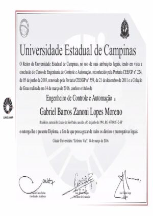 Buy college degree from the Universidade Estadual de Campinas