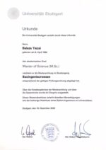 Buy college degree from the Universität Stuttgart