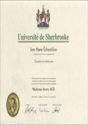 Buy college degree from The Université de Sherbrooke