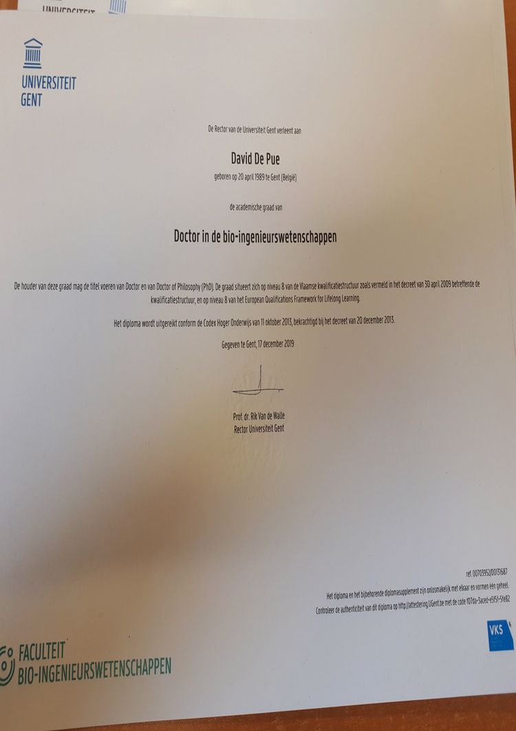 Buy college degree from the Universiteit Gent