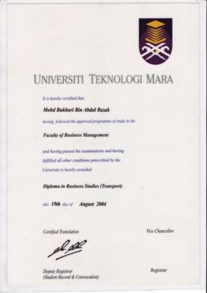 Buy college degree from The Universiti Teknologi MARA