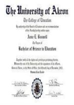 Buy college degree from The University of Akron