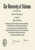 Buy college degree from The University of Alabama